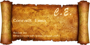 Conradt Emma névjegykártya